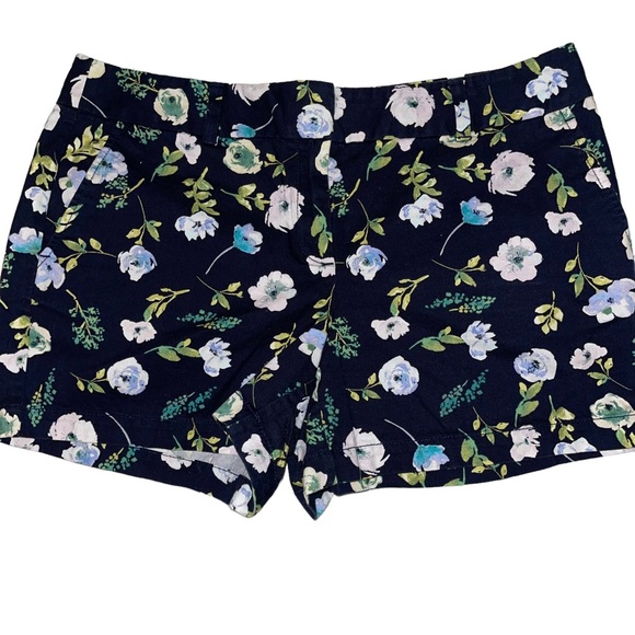 SWEAT SHORTS FLOWER_WHITE NAVY main image 1